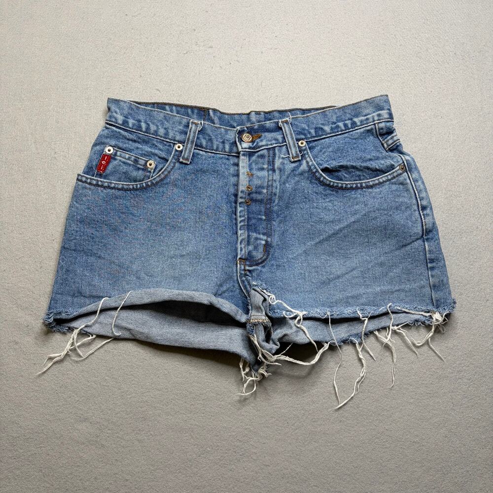 Vintage Lei Denim Cut Off Shorts Women’s Sz 31 Wash Frayed Hem Y2K Jean Shorts